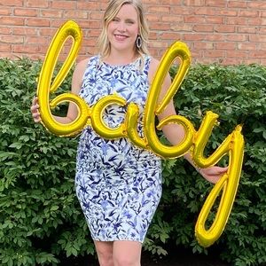 Printed Maternity Dress
